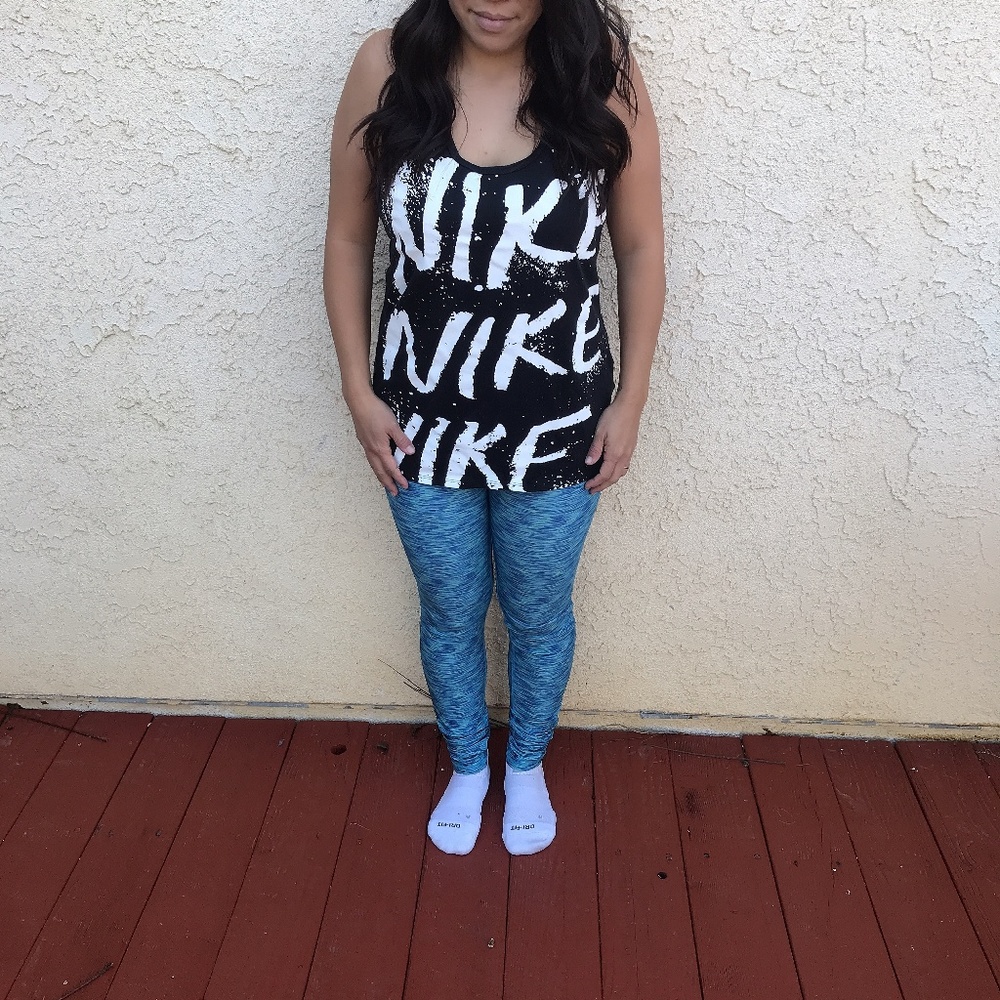 Nike Black Racerback Tee Size L